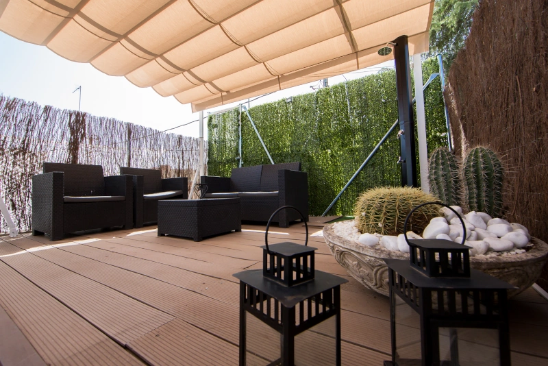 Terraza en chalet