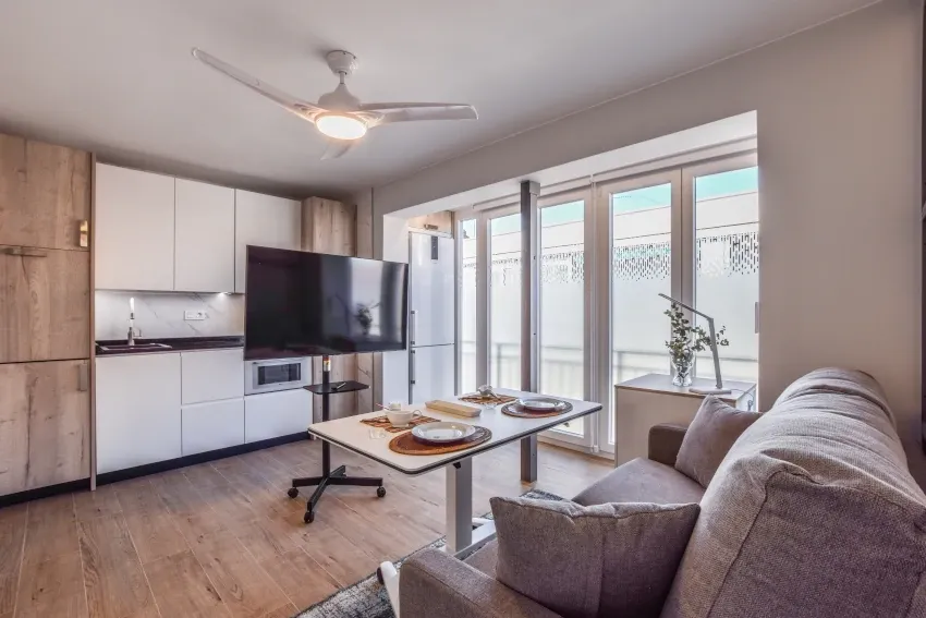 cocina de la vivienda en Ciudad Lineal